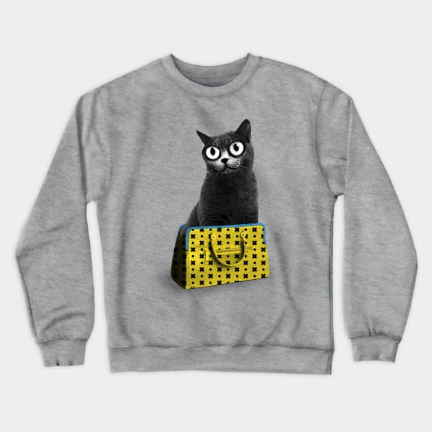 The cat in the bag of tricks Crewneck Sweatshirt by Demented